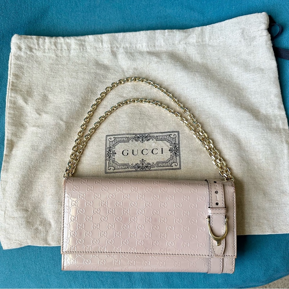 Gucci Microguccissima Pattern Patent Leather - image 1